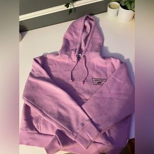 Pink vans cropped hoodie